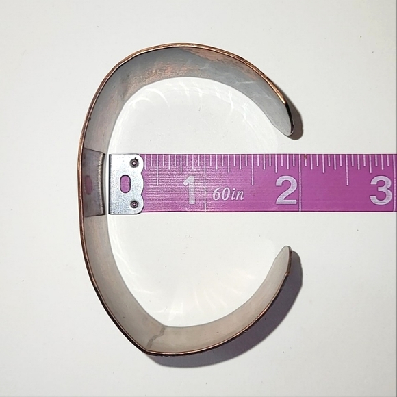 COPPER SNAKE REPTILE PRINT CUFF BRACELET - Picture 4 of 7